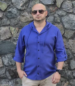 Прикольные футболки: Летняя рубашка с капюшоном